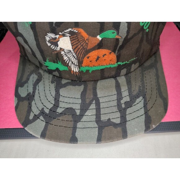 Vintage Frank J Upchurch Hat Cap Snap Back Camouflage Mesh Trucker Duck Mens 80s - Picture 3 of 16
